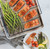 Nordic Ware Extra Large Oven Crisp Baking Tray with a salmon sheet pan dinner