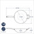 A diagram of the Nordic Ware 14 Inch Nonstick Spun Wok