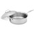 Heritage Steel Titanium Series 8 Quart Sauté Pan With Lid on a white background with the lid off