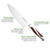 The Hammer Stahl 6 Inch Chef Knife with its features highlighted