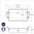 A diagram with dimensions of the Nordic Ware Large roasting pan.
