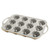 The top view of the Nordic Ware 75th Anniversary Braided Mini Bundt Pan