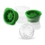 Tovolo Golf Ball Ice Molds Set of 2 with a golf ball ice cube on a white background