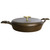 A side view of the Nest Homeware 12-Inch Cast Iron Braising Pan with Lid with a white background