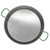 An overhead view of the 17 inch paella pan