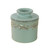 The Antique Butter Bell Crock Sea Spray with a white background