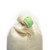 A close up of the top of a closed Food Huggers Fabric & Silicone Reusable Coffee Bag