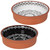 The Danica Heirloom Harmony Terracotta Small Dishes Set of 2 with a white background