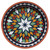 The navy Danica Heirloom Kaleidoscope Terracotta Small Dish with a white background