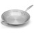 The Heritage Steel 13.5 inch shallow wok with a white background