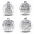 Ornament ice cubes made with the Tovolo Christmas Ornament Ice Molds.