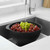 Grapes being rinsed in the Rosti Margrethe Black Colander