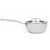 A side view of the Heritage Steel Titanium Series 2 qt saucier with the lid on.