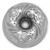 The bottom view of the Nordic Ware Let It Snow Bundt Pan.