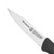 A closeup view of the blade of the Messermeister Clip Point 3 Inch Paring Knife