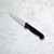 The Messermeister Pro Series Spear Point 4 inch paring knife on a marble counter