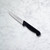 The Messermeister Pro Series Spear Point 4 inch paring knife on a marble counter.