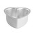 A side view of the Fat Daddio's 6 inch heart shaped cake pan
