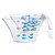 The Trudeau Set of 3 Measuring Cups stacked for easy storage