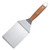 An overhead view of the Outset heavy duty grill and griddle spatula