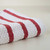 A closeup view of the Now Designs Red Stripe Dish Towel