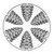 The bottom view of the Nordic Ware Evergreen Cakelet Pan