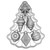 The bottom of the Nordic Ware Vintage Ornaments Cakelet Pan.