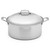 The Heritage Steel titanium series 12 quart stock pot with the lid on