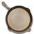 An overhead view of the cooking surface of the Lancaster No 10 Cast Iron Skillet