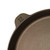 An overhead view of the Lancaster No. 12 cast iron skillet helper handle.