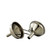 The two funnels in the Fox Run stainless steel mini funnels set of 2
