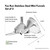 An infographic highlighting the features of the Fox Run stainless steel mini funnels