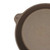 A closeup view of the Lancaster No 4 cast iron skillet's helper handle