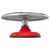 A side view of the Fat Daddios Cake Turntable Stand