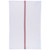 One Now Designs Brooklyn Stripe Red Kitchen Towels laying flat