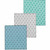 Another view of the set of 3 Now Designs Dust Bunny Dish Cloths