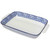 An inside view of the Now Designs Indigo Triangles 9x13 Baking Dish