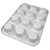 A bottom view of the Fat Daddios Standard Muffin Pan