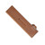 A Messermeister 8.5 Inch Magnetic Leather Edge Guard in Saddle Brown with the Messermeister logo.