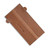 The exterior of an open Messermeister 8.5 Inch Magnetic Leather Edge Guard in Saddle Brown.