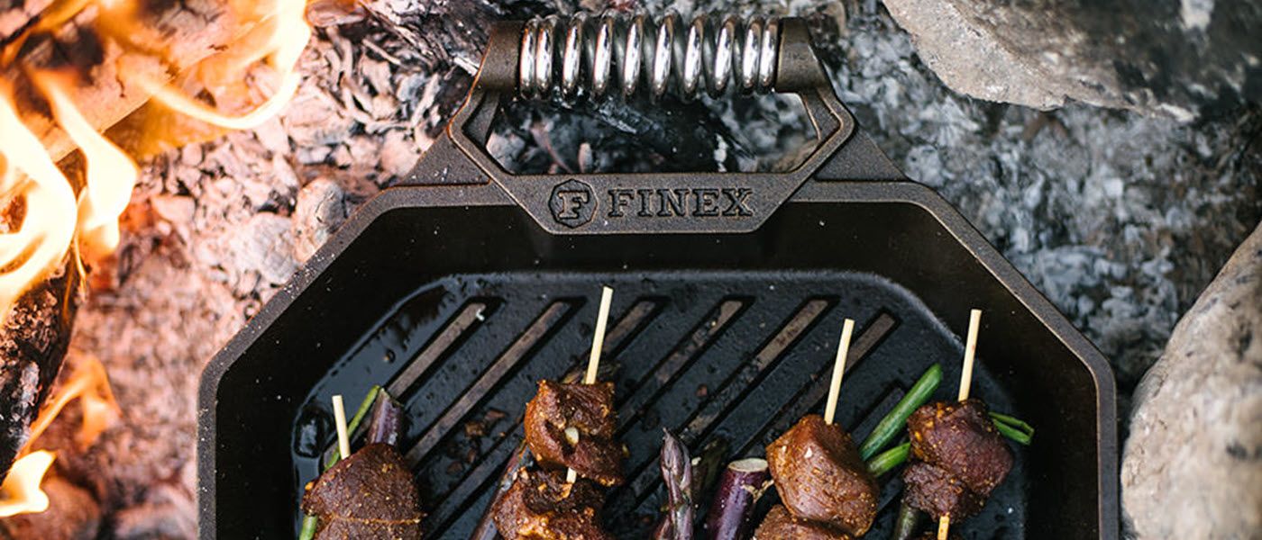 Finex 18 Cast Iron Double Burner Griddle