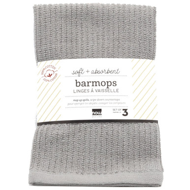 Now Designs Barmop Towels - White Large - Set of 3