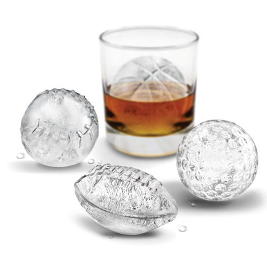 Basketball Football Ball Shape Ice Cube Mold Silicone Whisky Wine