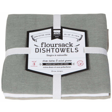 Now Designs by Danica Floursack Dishtowels (Set of 3) | Wine, Maize &  Midnight