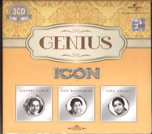 Genius - Icon - Kishore Kumar-Lata Mangeshkar-Asha Bhosle  3CD SET