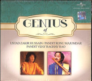 Genius Of Ustad Zakir Hussan-Pandit Ronu Majumdar-Pandit Vijay Raghav Rao 3 CD SET