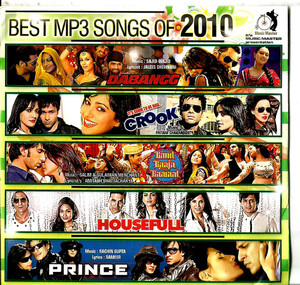 India Bollywood Music Best Songs of 2010- Crystal Clear Recordings 100 Vary Nice Songs/ MP 3