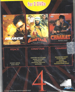 Hijack /  Geraftaar / Chaahat / 3 DVD SET