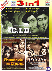 C.I.D , Pyaasa,Chaudhvin Ka Chand / 3 IN 1