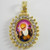 Gold Guru Nanak Pendant with 22 Inch Necklace